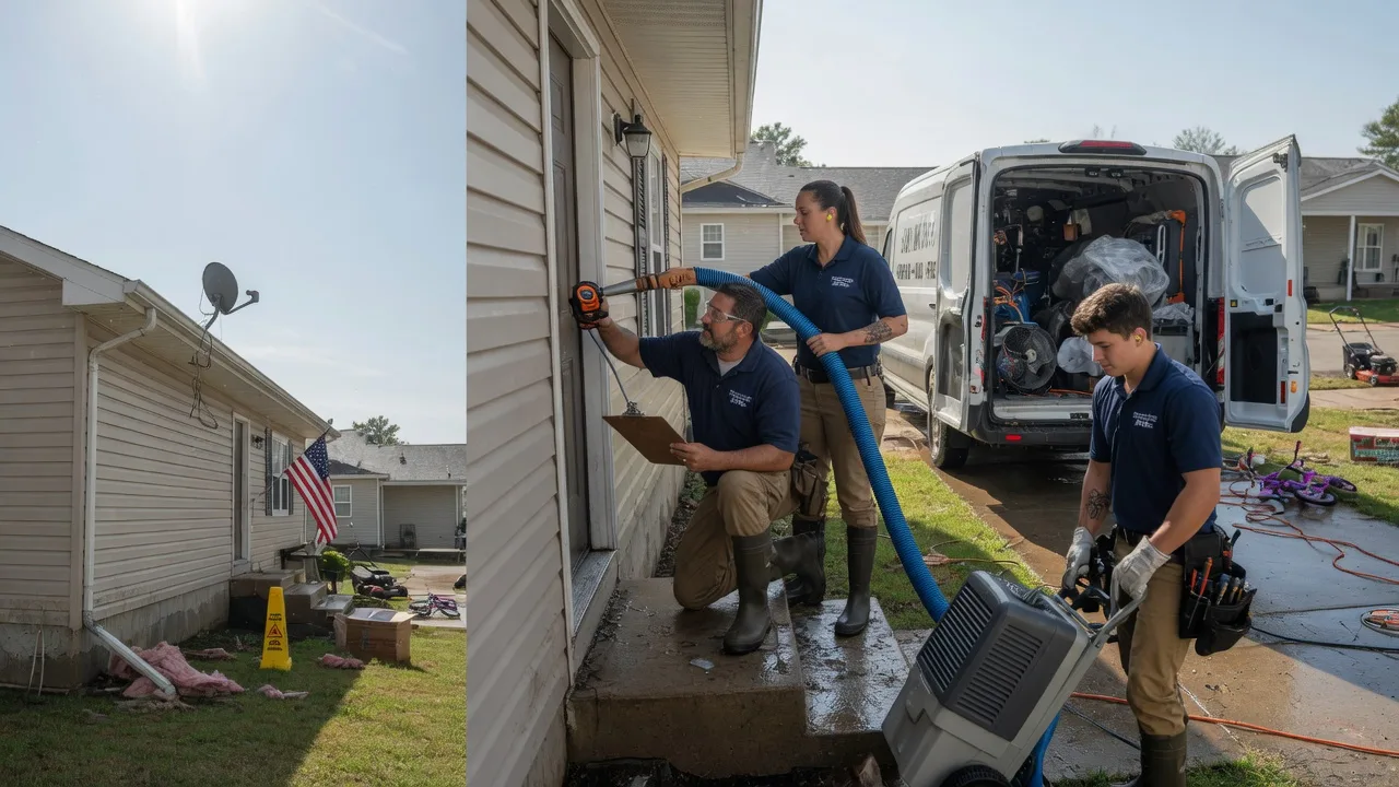 Ceiling Water Damage Restoration in Hughes Springs, TX near me